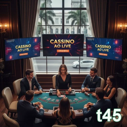 Ilustração de Descubra a experiência premium do cassino t45
