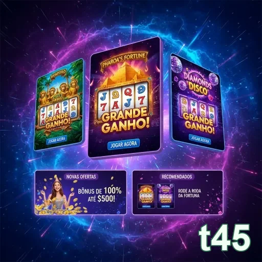 Ilustração de Explore os Melhores Slots e Jogos VIP na t45