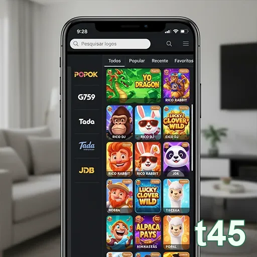 Ilustração de Explore os Melhores Slots e Jogos VIP na t45