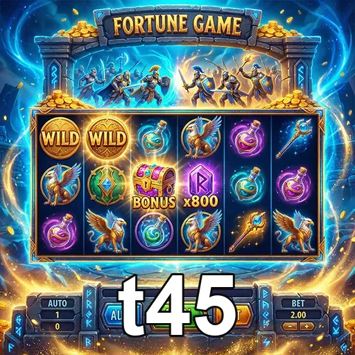 Jogador desfrutando slots exclusivos no t45