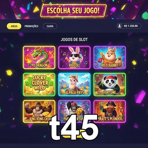 Jogador animado utilizando depósito acessível no t45